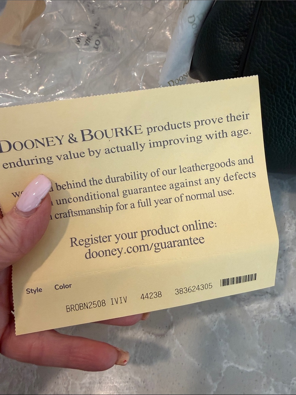 Dooney and Bourke Sorrento satchel 30 with pocket in Ivy - Picture 5 of 6